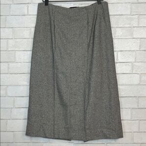 Badgley Mischka Herringbone Midi Skirt 10